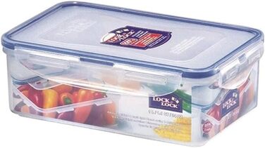 Lock & Lock HPL817 Food Storage Container, 1 l, Rectangular, 6 Pieces