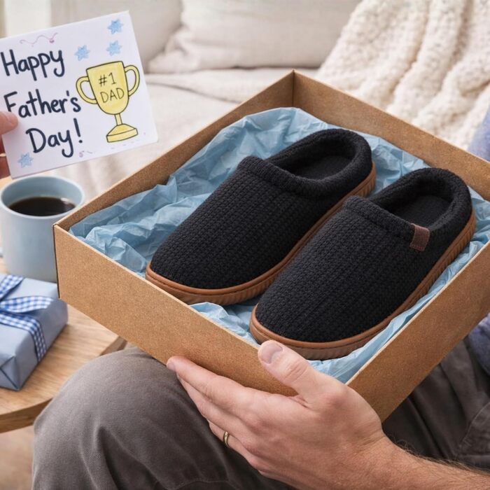 Чоловічі домашні капці-клоги Dearfoams Case Casual, чорні (42/43 EU)