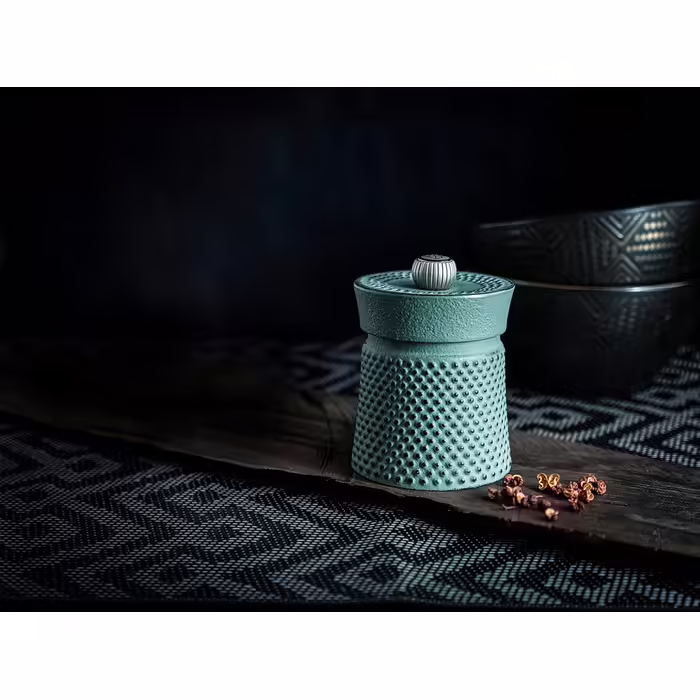 Peugeot 42172 Bali Pepper Grinder, Cast Iron, 7.6 cm, Seladongrün