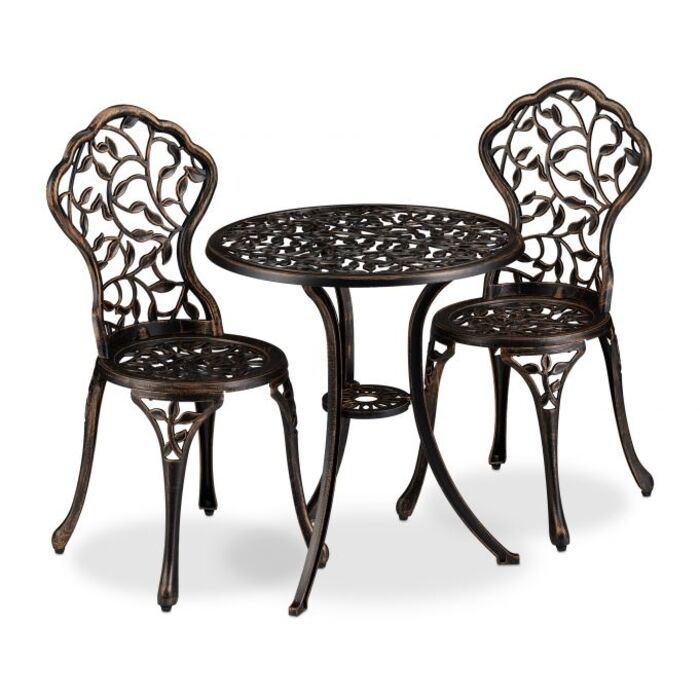 Relaxdays Balcony Furniture Set in Antique Design