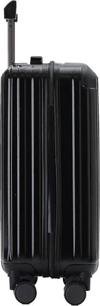 Чорний валіза на 4 колесах з TSA замком та телескопічною ручкою, жорсткий корпус (M816)