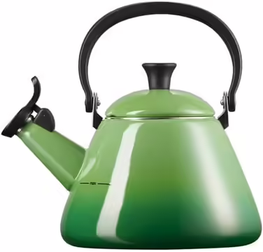 Le Creuset Kone Kettle with Whistle, Enameled Steel, 1.6 L, Bamboo, 40101024080000