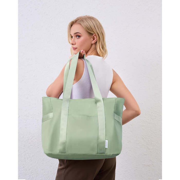 Laptop Bag for Dän, waterproof shoulder bag with 40.6 cm computer compartment for work, school, travel, violet (M, Green)