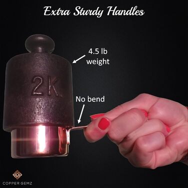 Copper and stainless steel measuring cups and spoons, copper-plated, high-quality stainless steel. Satin + high gloss polished. US + metric measurements. Kitchen gift under $30. From Copper Gemz Gift Box Packaging copper.