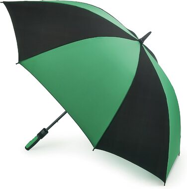 Чоловічий парасолька Fulton Cyclone Black/Green, 100 см, об'єм 1 літр, чорний/зелений