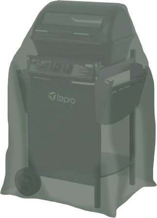 Універсальний чохол для газового гриля tepro, малий, водонепроникний, 60x100x90 см, колір тауп