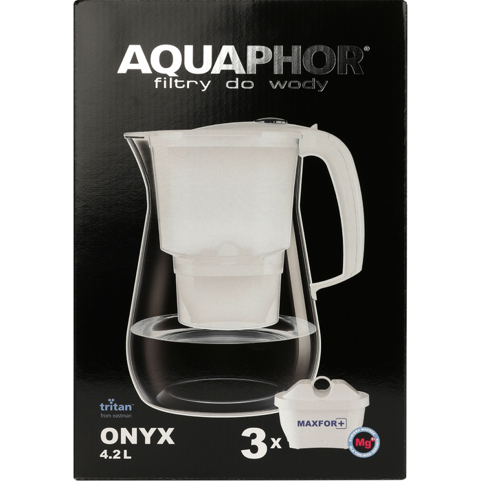 Фільтруючий глечик Aquaphor Onyx, 4,2 л, чорний