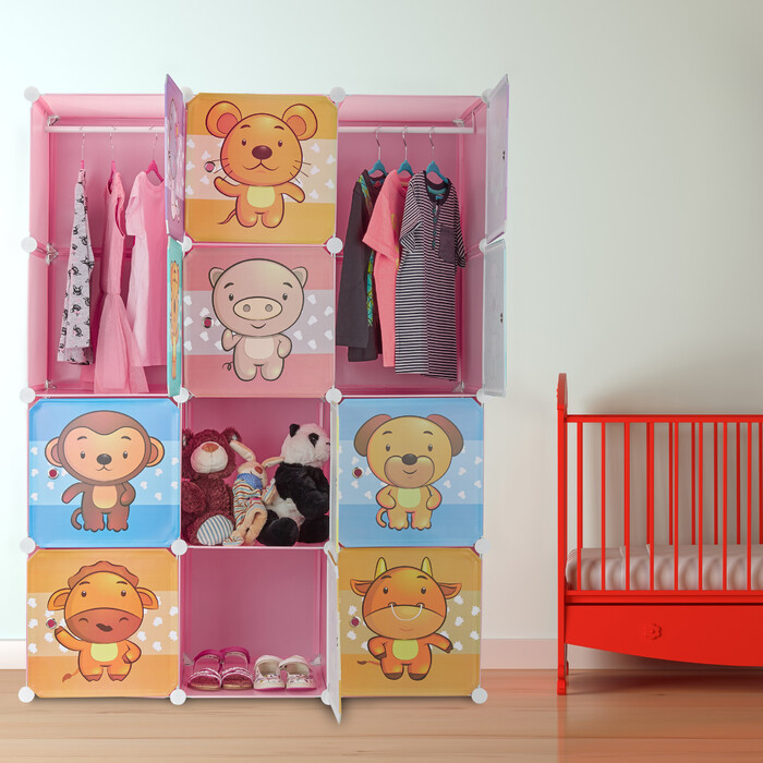 Relaxdays Kids' Room Storage Shelf with Motif