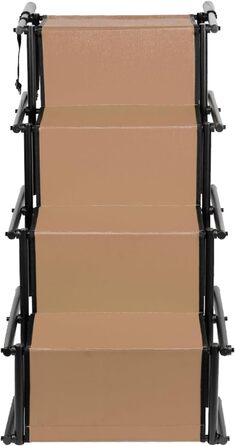 Рампа для собак Homewell - складана, до 70 кг, регульована, для маленьких, середніх, великих та хворих собак, легка у зберіганні (колір: коричневий)