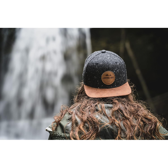 Кепка бейсболка Jumping Bird для чоловіків • Snapback кепка для активного відпочинку • Регульований розмір, легко миється, темно-сірий колір