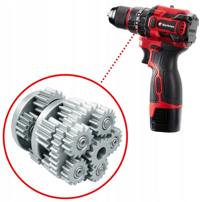 Акумуляторний шурупокрут Bartimex 20 В BT-CD-16D