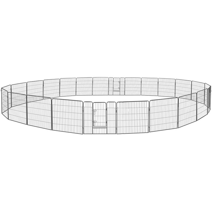 Клітка для цуценят Petigi, вольєр з порошковим покриттям, складаний, розмір комірки 47 мм, для використання в саду, розмір (Ш x В): 80 x 80 см