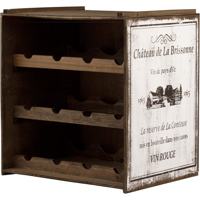 Wine rack (Hell) bottle rack shelf wine cabinet kitchen rack vintage used shabby chic