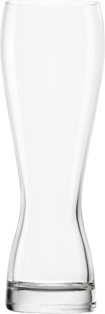 Stölzle Lausitz Wheat Beer Glasses, 6-Piece Set / Wheat Beer Glass, 0.5 Liter / beautifully designed wheat beer glass / 0.5 Liter wheat beer glasses, shatterproof and dishwasher safe