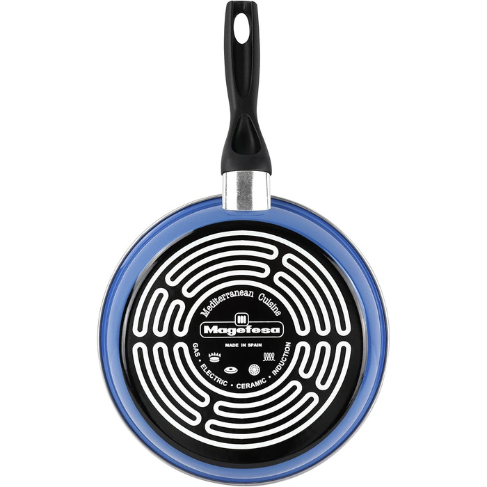 Набір сковорідок Magefesa K2 Blau (20/24/28 см), антипригарне покриття, для всіх плит (індукція), економія енергії 50%