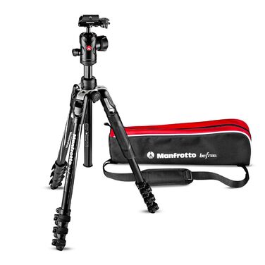 Компактний алюмінієвий штатив Manfrotto Befree Advanced з кулястим головкою та важевим замком Level Lock для DSLR та бездзеркальних камер, чорний
