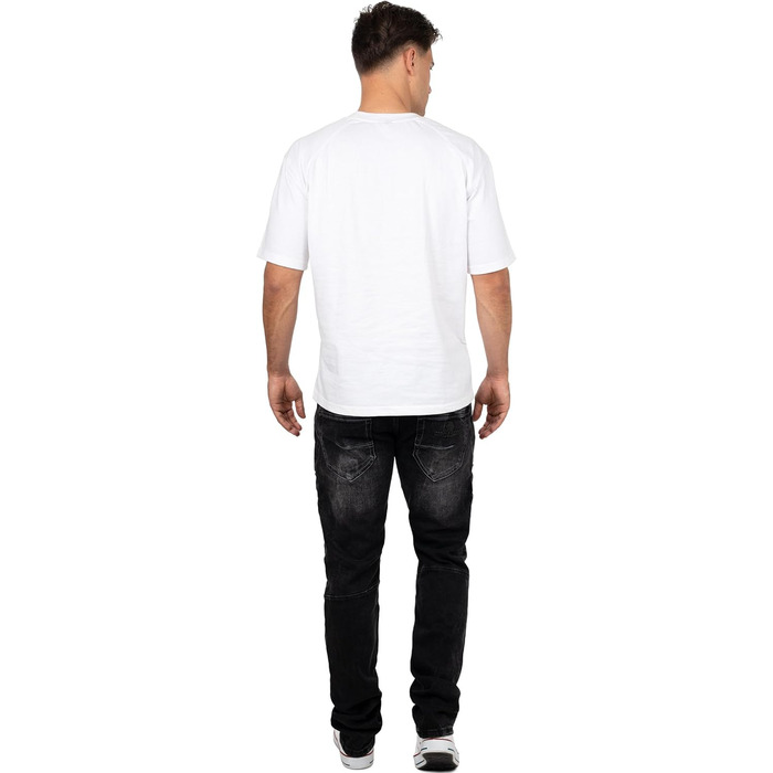 Чоловічі джинси Cipo & Baxx Biker Style: Regular або Slim Fit, Stone Washed Denim, чорний (29W/32L)