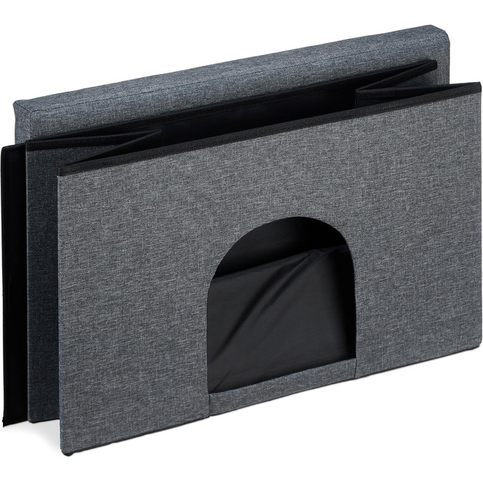 Кігтеточка-будиночок Relaxdays для котів та собак, сіра, 38,5x64,5x37,5 см