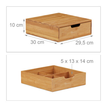 Bamboo Drawer Organizers