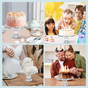 Обертова підставка для тортів Uten: кришталева платформа для декорування випічки