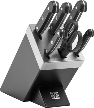 Набір ножів ZWILLING 7 предметів з автоматичним заточуванням, з нержавіючої сталі, чорний (Made in Germany)
