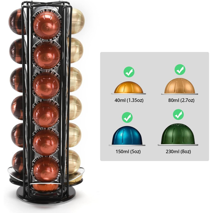 Тримач для кавових капсул Nespresso Vertuo, металевий диспенсер для кави