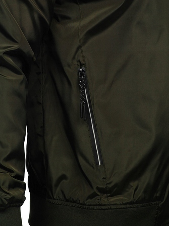 Чоловіча демісезонна куртка-бомбер Denley Khaki W3909_L