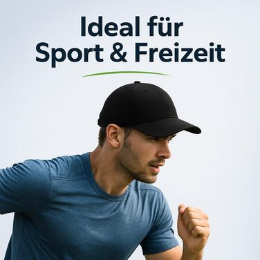 Кепка бейсболка 4sold, чорна, унісекс, бавовна, регульована, легка та дихаюча