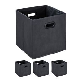 Relaxdays Storage Boxes Set of 4 in Anthracite
