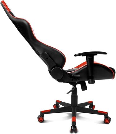 Ігрове крісло DRIFT DR175RED, екошкіра, 2D підлокітники, клас 4, чорний/червоний