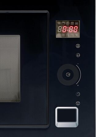 Вбудована мікрохвильова піч CATA MC 25 GTC BK Inox, 25л, 8 автоматичних меню, гриль 1000W, ширина 60 см