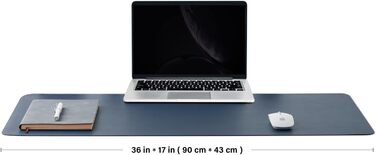 Підкладка для столу з екошкіри, антиковзаюча, 90x43 см, для офісу та дому