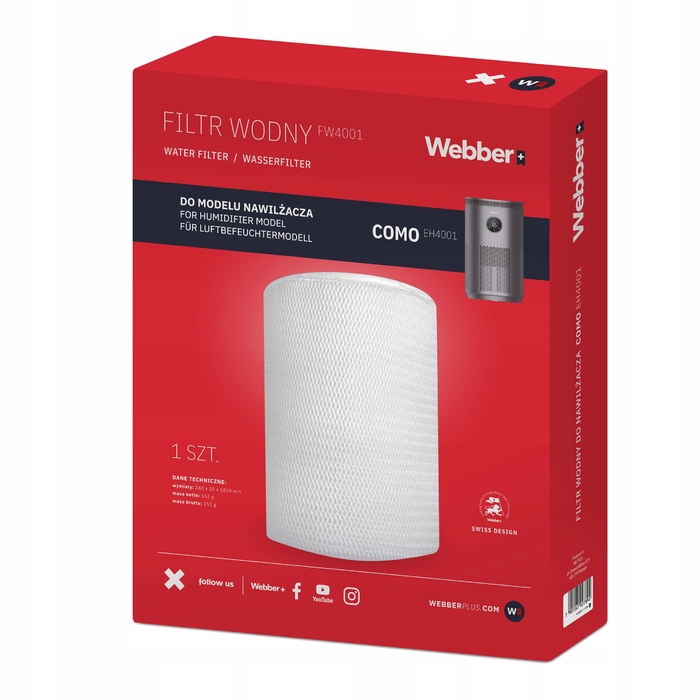 Традиційний зволожувач повітря WEBBER Como EH4001