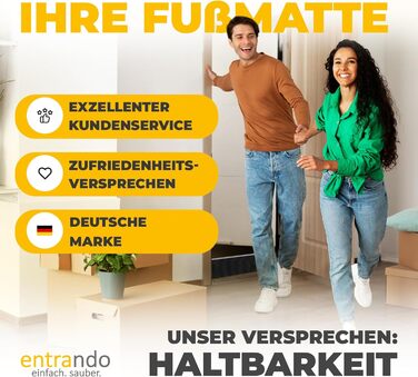 Килимок для порогу 40x60 см - алюміній, плоский, неслизький, для дому, тераси, вхідних дверей - килимок-сміттєзбирач з щітковим профілем, чорний