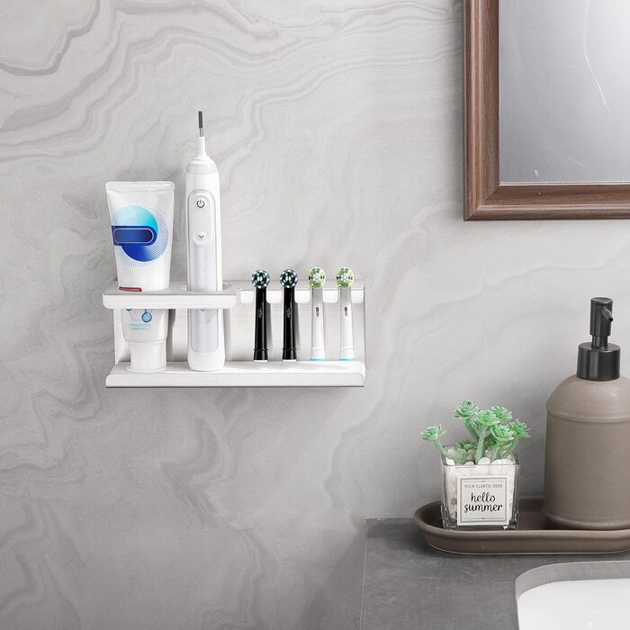 Електричний тримач для зубних щіток з нержавіючої сталі, без свердління, з силіконовою оболонкою, для ванної кімнати, сріблястого кольору