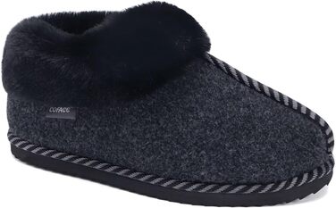 Тапочки домашні жіночі COFACE з Memory Foam, з фетру, чорні, розмір 36-43 (EU 38)