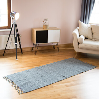 Solid Color Patchwork Rug