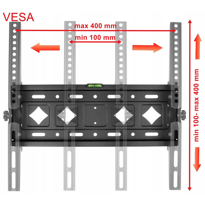 Кронштейн для телевізора 25-80 дюймів, до 80 кг, регульований навіс для ТВ