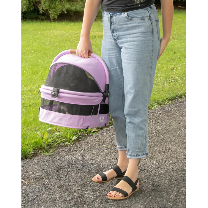 Переноска для тварин Pet Gear View 360 з автосидінням для собак та котів (Rittersporn, Small)