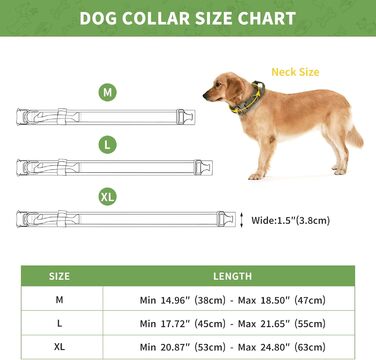 Нашийник для собак Huntvp тактичний, зелений XL, з ручкою, з нейлону, з м'якою підкладкою, з металевою застібкою, для середніх собак, для полювання, тренувань, активного відпочинку
