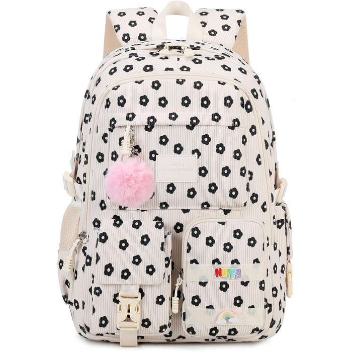 Шкільний рюкзак для дівчаток-підлітків Lmwzh, Cordrucksack, 8+ років, 1-Plum-Blossom