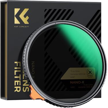 ND фільтр K&F Concept Nano-X 77мм змінної щільності (ND2-32, 1-5 ступенів) для фото та відео