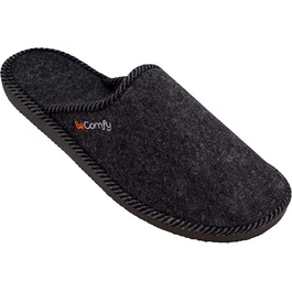 Чоловічі фетрові домашні тапочки BeComfy з EVA підошвою Memory Foam, сірий графіт, розміри 40-46