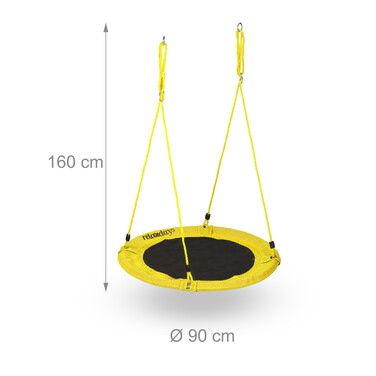 Relaxdays Round Hanging Chair 90 cm