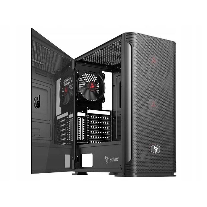 Корпус Savio Shadow X2 Midi Tower, чорний