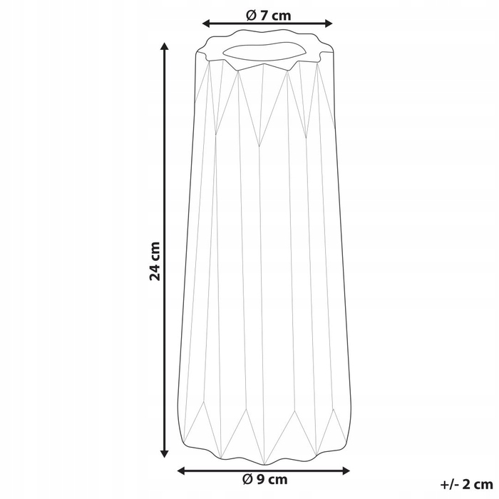 Керамічна ваза Beliani, 9 x 1 см
