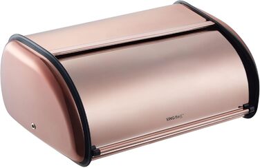 KING HOFF Металева ланчбокс для хліба (чорна, рожеве золото)