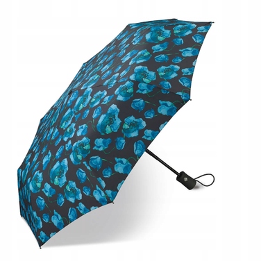 Парасолька Happy Rain автоматична, складана, з чохлом, чорна
