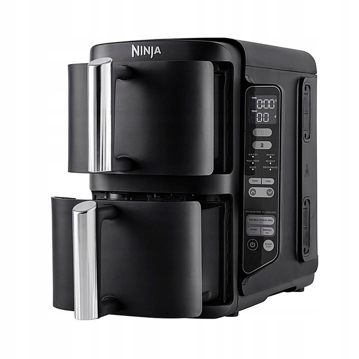 Аерофритюрниця Ninja Double Stack 7,6 л SL300EU, чорна