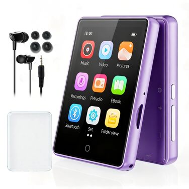 Дитячий MP3-плеєр з Bluetooth 5.3, вбудованим динаміком та сенсорним екраном 2.8